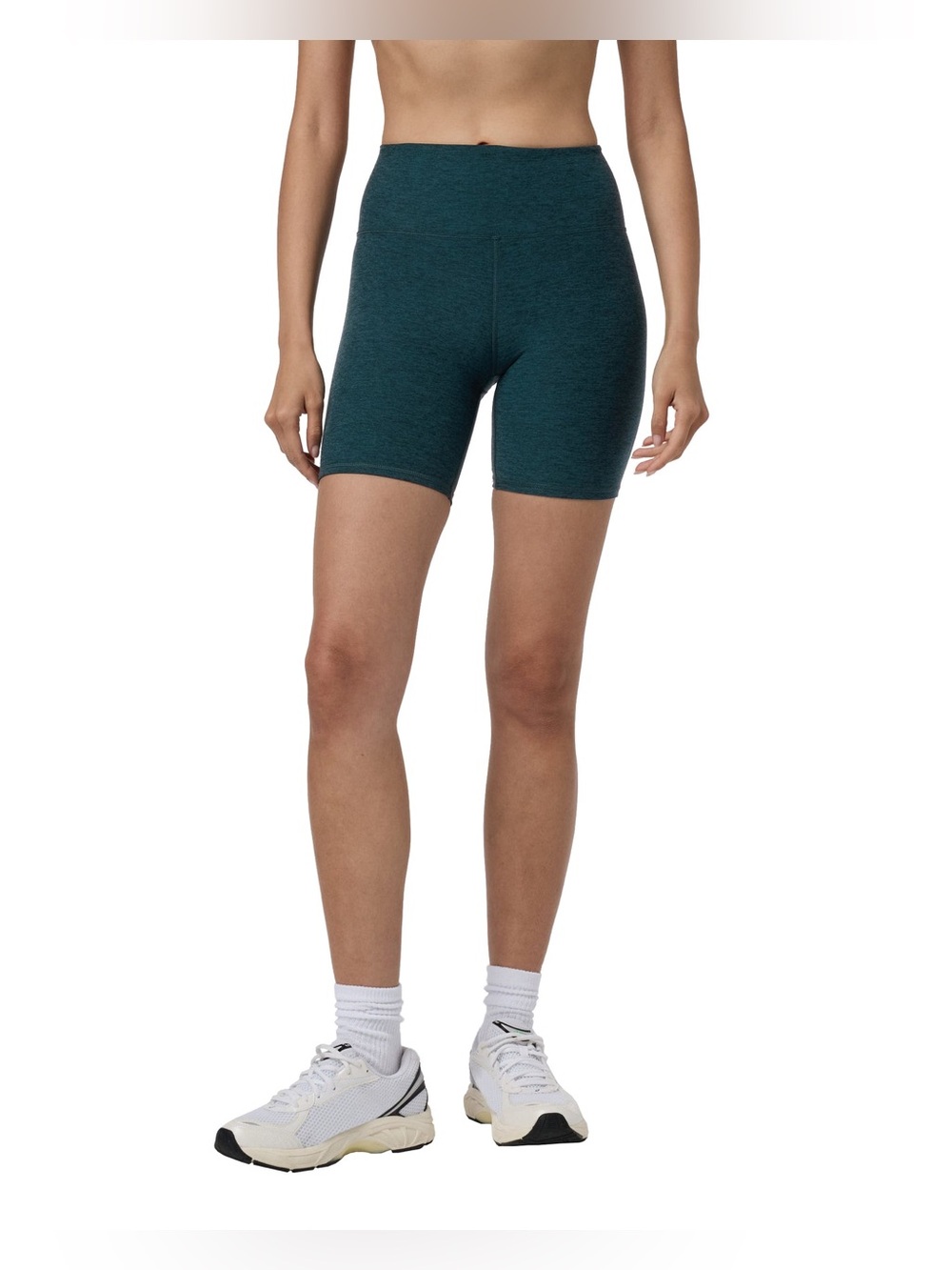 Vuori Moss Heather High Rise Clean Elevation Shorty 6” Bike Athletic Yoga Shorts - Picture 2 of 7